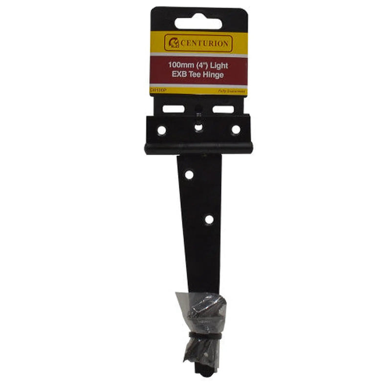 Light Tee Hinges, Epoxy Black, 100mm - Pack of 5