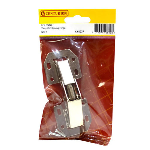 Sprung Easy On Hinge, Zinc Plated, 97mm - Pack of 5