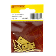 1" x 3/4" x 1.3mm SC Medium Duty Solid Drawn Butt Hinges (1 pair) - Pack of 5