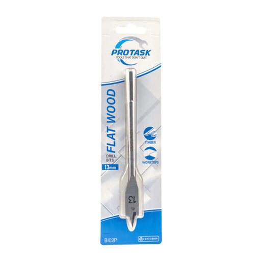 Protask 13mm Fast Cutting Flat Wood Bit - Pack of 5