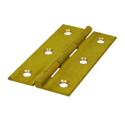 Solid Drawn Brass Butt Hinges, Self Colour, 51mm x 29mm - Pack of 10