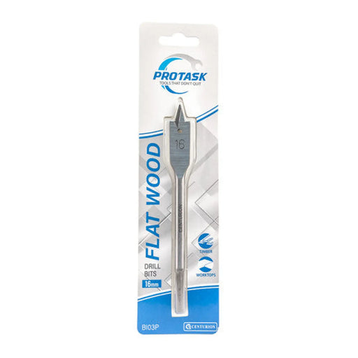 Protask 16mm Fast Cutting Flat Wood Bit - Pack of 5