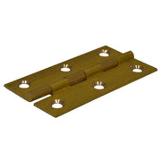 Solid Drawn Brass Butt Hinges, Self Colour, 64mm x 35mm - Pack of 10