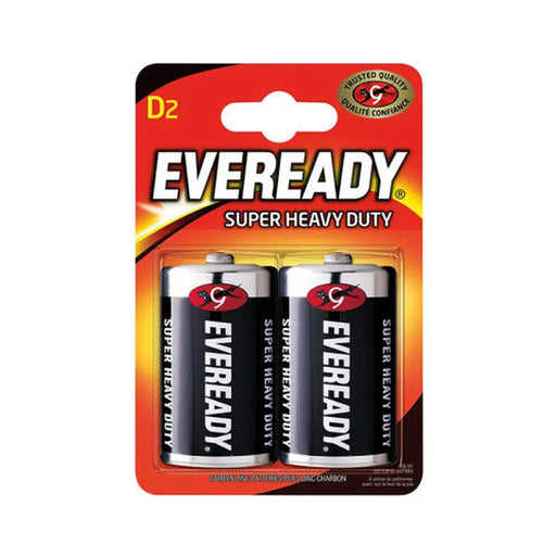 Eveready S3974 D Super Zinc Batteries, 2 Pack - Pack of 12
