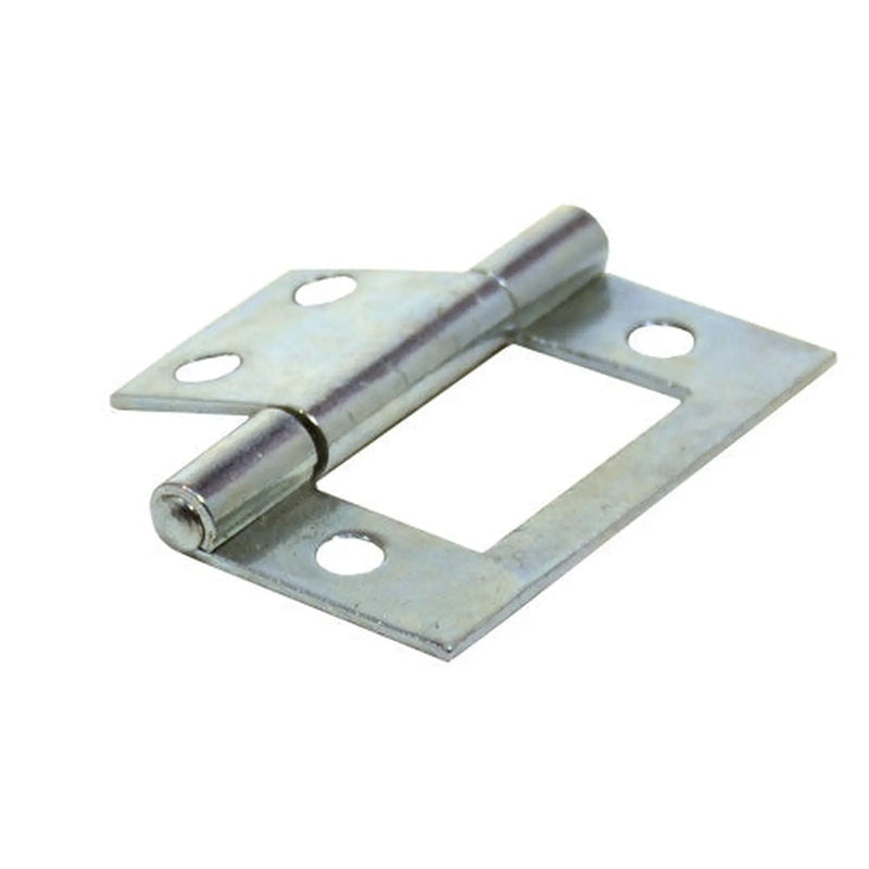 Steel Flush Hinges, Zinc Plated, 40mm - Pack of 25