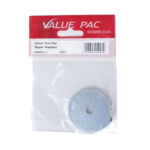 M8 x 50mm ZP Flat Repair Washers - Pack of 10