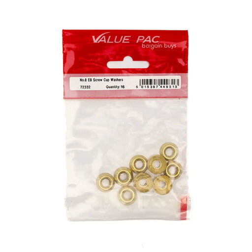 No 8 EB Screw Cup Washers (Pack of 16) - Pack of 10