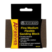 Abrasives Angled Sanding Block, Fine/Medium 97 x 67 x 27mm - Pack of 5
