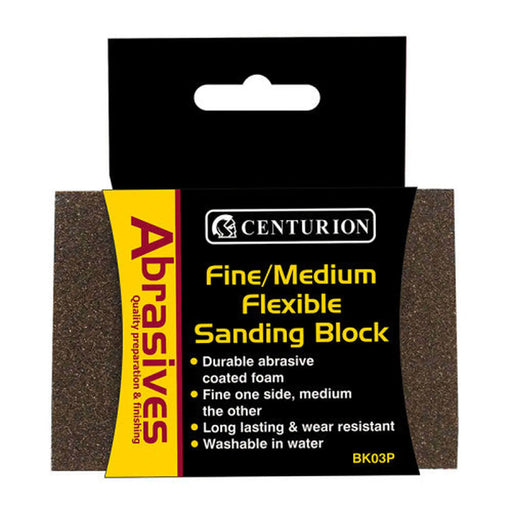 Abrasives Angled Sanding Block, Fine/Medium 97 x 67 x 27mm - Pack of 5