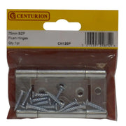 Steel Flush Hinges, Zinc Plated, 76mm - Pack of 5
