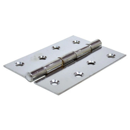 Steel Butt Hinges, Chromed, 100mm