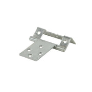 Single Cranked Steel Flush Hinges, Zinc Plated, 51mm x 16mm - Pack of 25