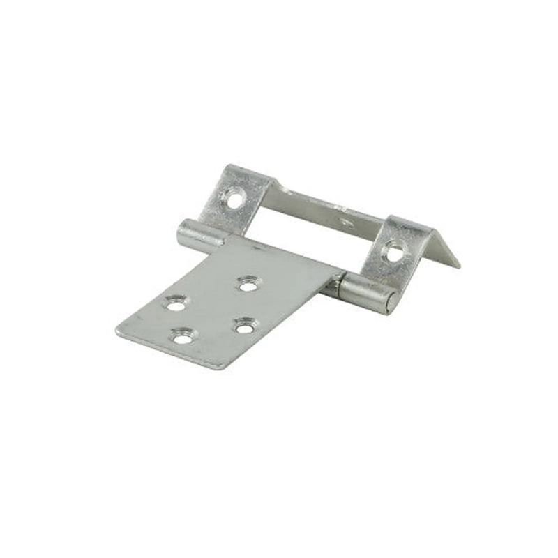 Single Cranked Steel Flush Hinges, Zinc Plated, 51mm x 16mm - Pack of 25