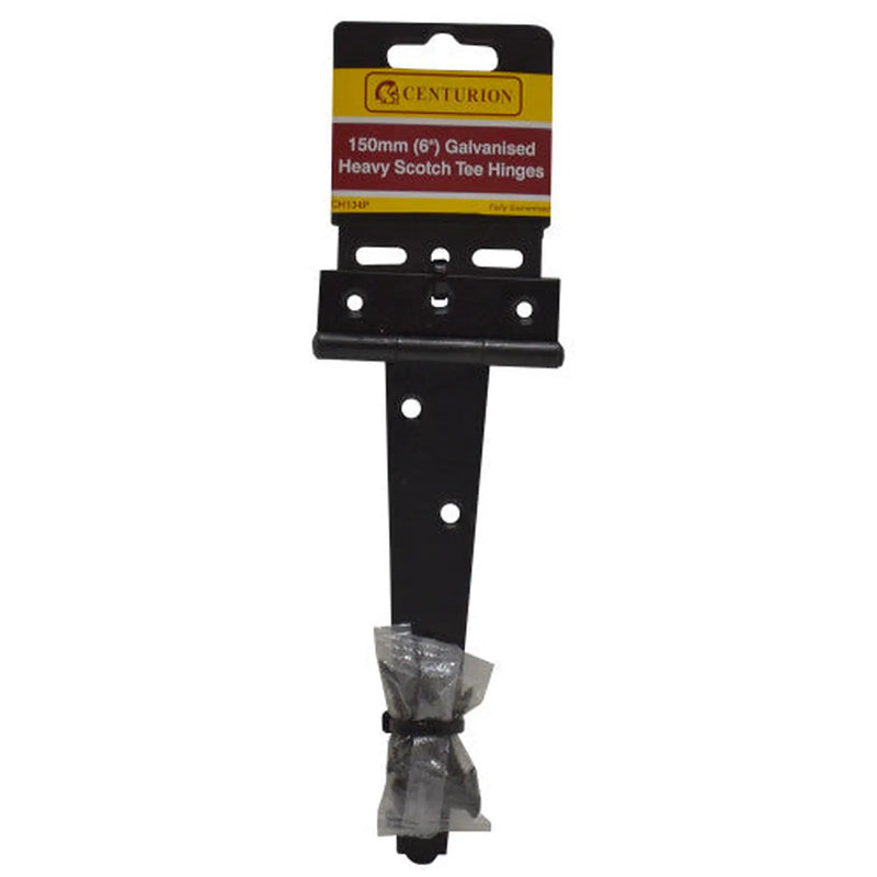 Light Tee Hinges, Epoxy Black, 151mm - Pack of 5