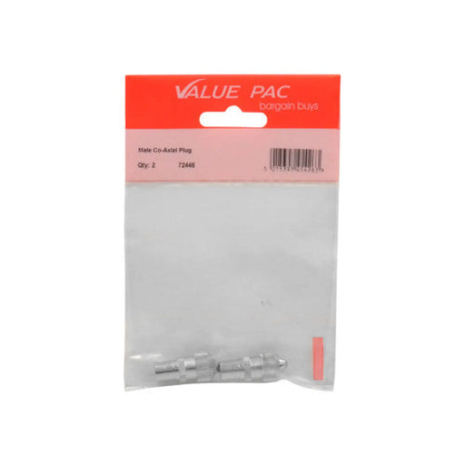 Male Metal Co-Axial Plug - Pack of 10