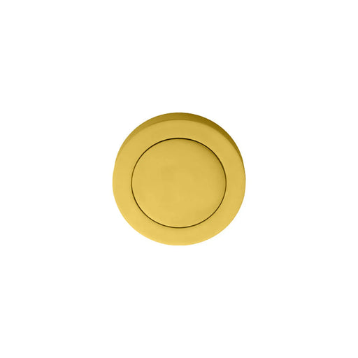 Escutcheon - Blank On Concealed Fix Round Rose - Polished Brass 51MM
