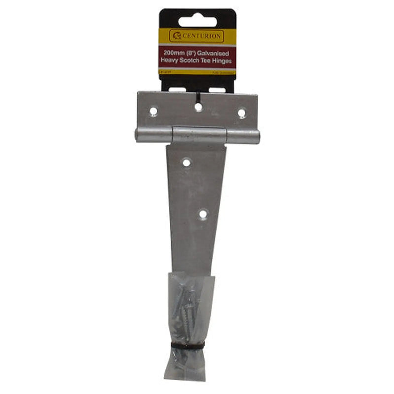 Heavy Galvanised Scotch Tee Hinge, 200mm - Pack of 3