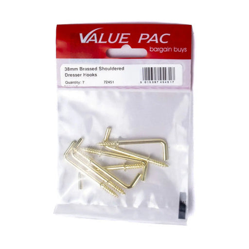 38mm EB Shouldered Dresser Hooks - Pack of 10