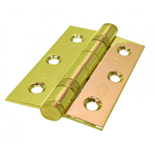 76mm x 51mm Brassed CE7 Stainless Ball Bearing Hinges