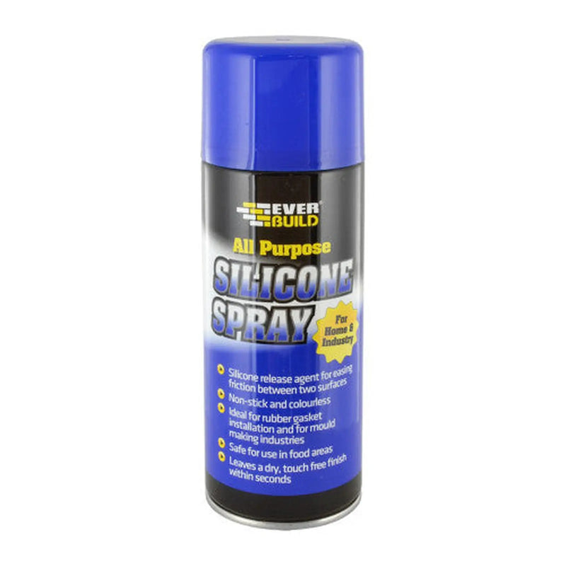 Everbuild All Purpose Silicone Spray 400ml - Pack of 12
