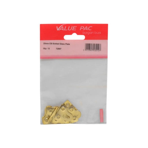25mm EB Slotted Glass Plate (Pack of 8) - Pack of 10