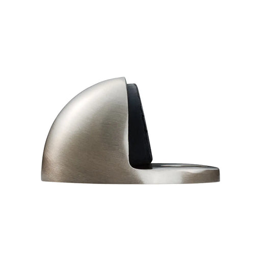 Floor Mounted Oval Doorstop - Satin Nickel 32MM
