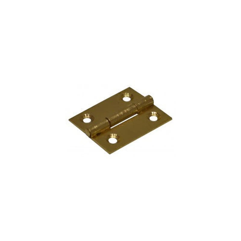 Steel Butt Hinges, Brassed, 40mm - Pack of 10