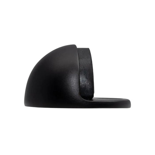 Floor Mounted Oval Doorstop - Matt Black