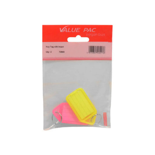 Key Tag with Insert 2pk - Pack of 10
