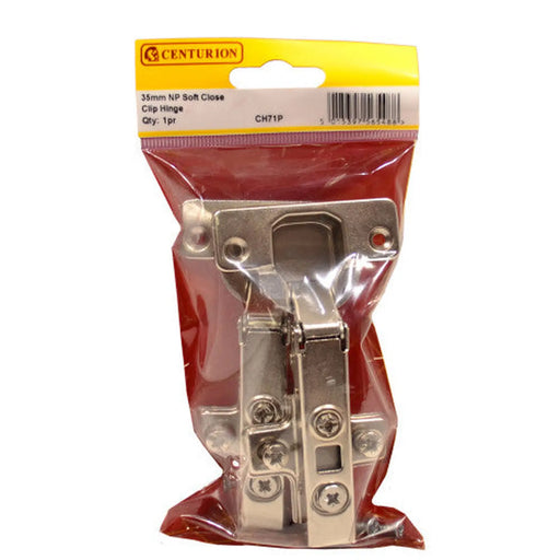 35mm NP Soft Close Clip On Sprung Conc Hinge 95 Deg (1 pair)