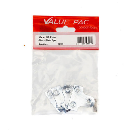 38mm NP Plain Glass Plate (Pack of 4) - Pack of 10