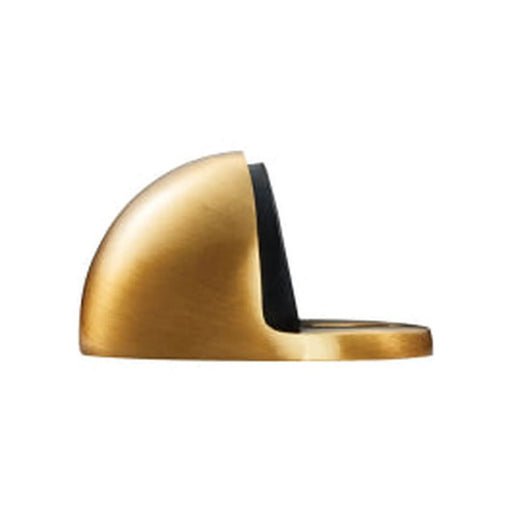 Floor Mounted Oval Doorstop - Satin Brass