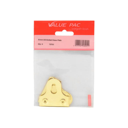 50mm EB Slotted Glass Plate 4pk - Pack of 10