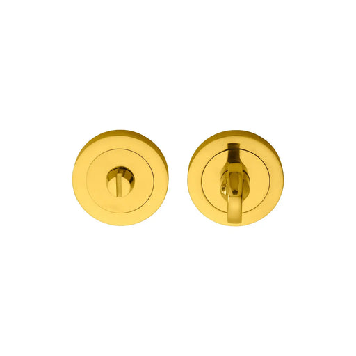 Turn & Release On Concealed Fix Round Rose (4.9 X 80Mm Longer Spindle) - Polished Brass 51MM