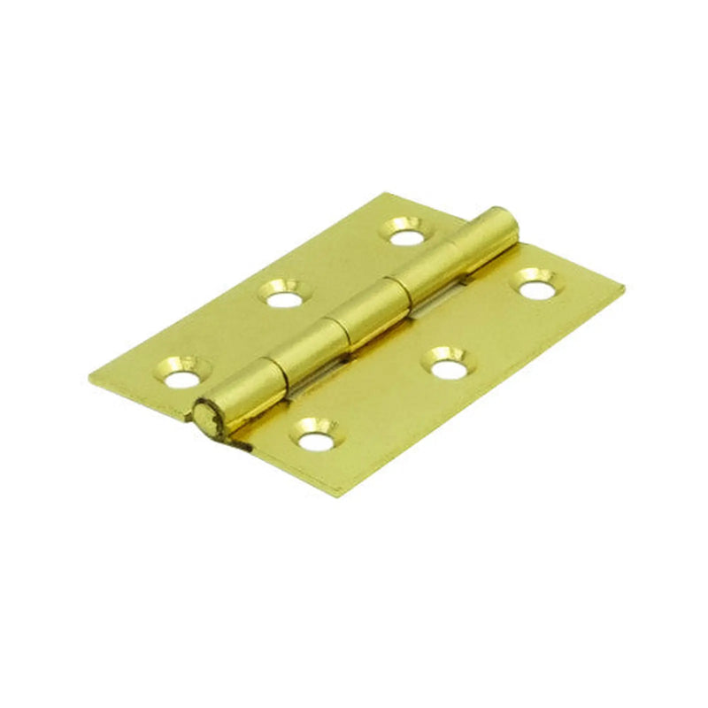 Steel Butt Hinges, Brassed, 75mm - Pack of 10