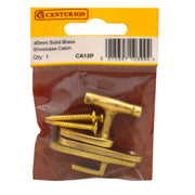 40mm PB Solid Brass Showcase Catch - Pack of 5