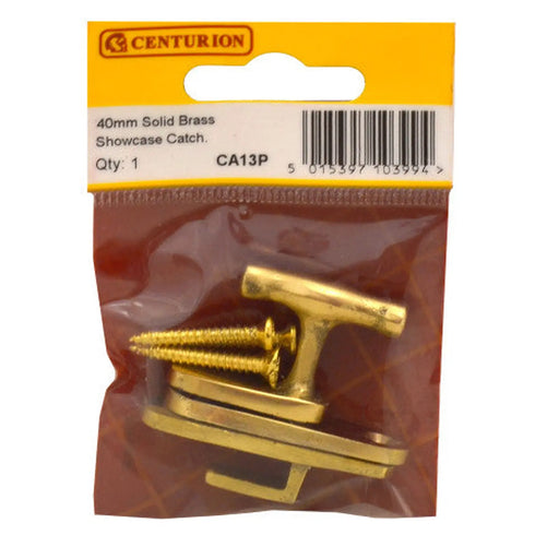 40mm PB Solid Brass Showcase Catch - Pack of 5