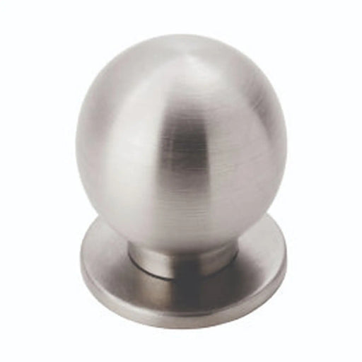 30Mm Stainless Steel Ball Knob W/ Rose - Stainless Steel 30 ( 30 )