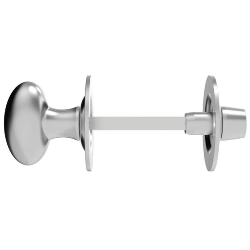 Turn & Release To Suit Bathroom Lock / Oval Turn - Satin Chrome 32MM