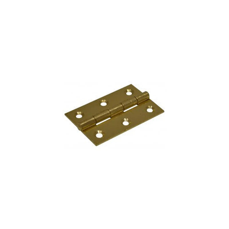 Steel Butt Hinges, Brassed, 65mm - Pack of 10