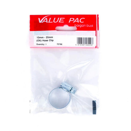 13mm - 25mm (OX) Hose Clip - Pack of 10