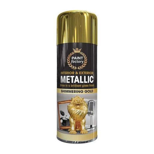 Paint Factory Metallic Paint, Shimmering Gold (400ml) - Pack of 12