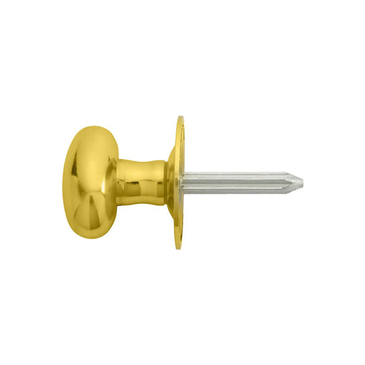 Thumbturn To Suit Rackbolt (Oval) - Spline Spindle - Polished Brass 38MM