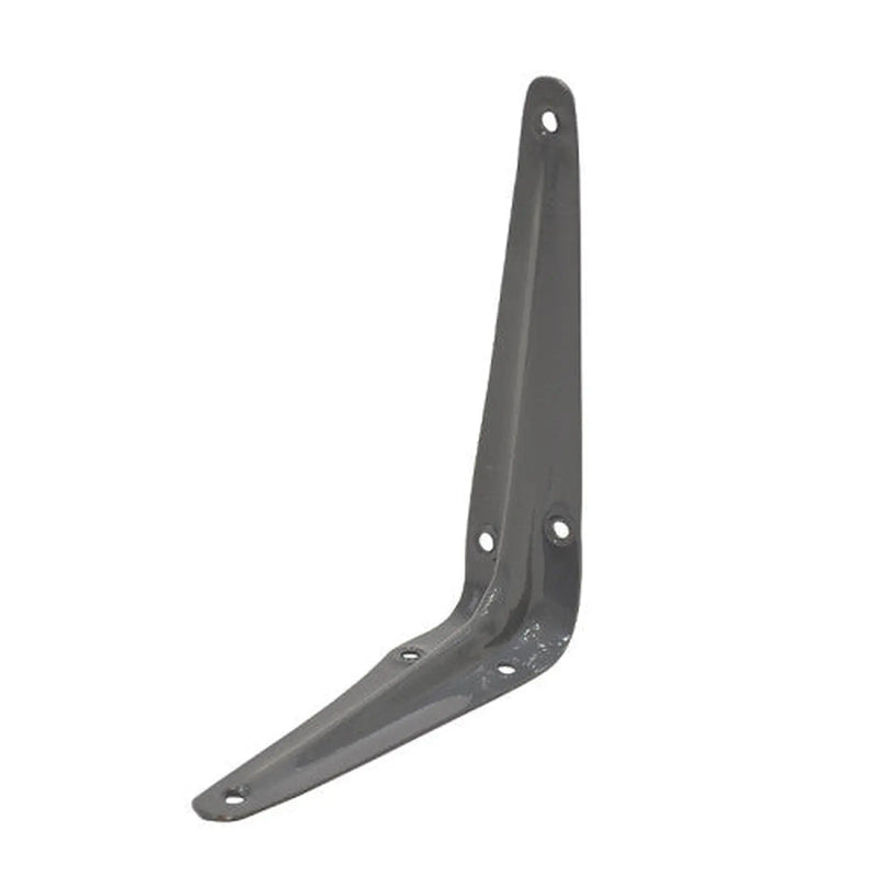 London Type Shelf Brackets, Grey Finish, 125mm x 100mm - Pack of 20