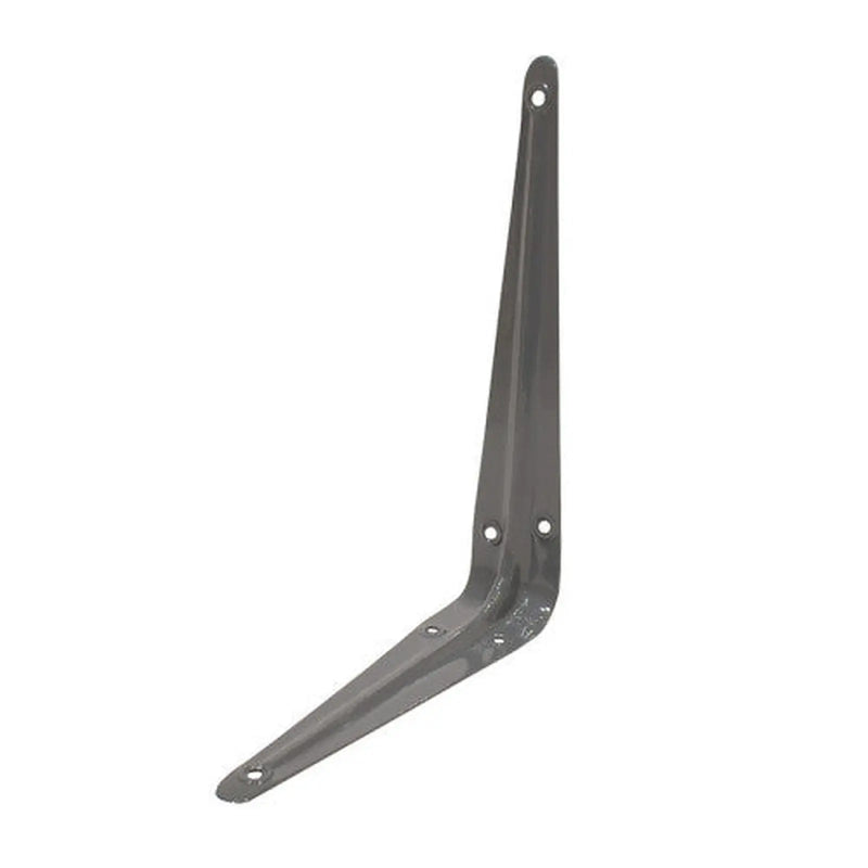 London Type Shelf Brackets, Grey Finish, 225mm x 175mm - Pack of 20
