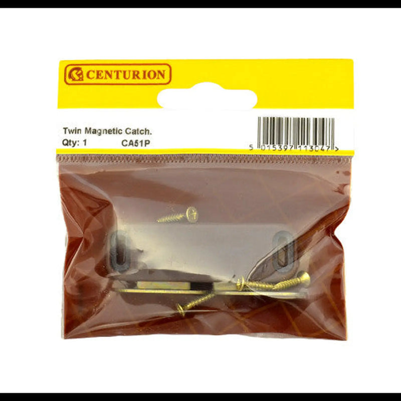 70mm Brown Twin Magnetic Catch - Pack of 5