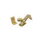 Solid Brass Counter Flap Catch, Polished Brass, 85mm - Pack of 5