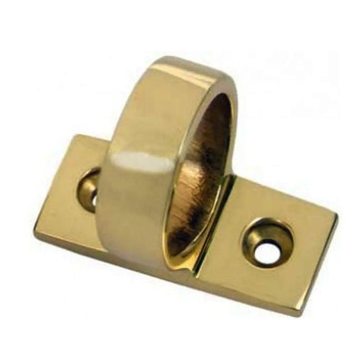 Ring Sash Lift (Horizontal Fix) - Polished Brass 45MM X 13MM
