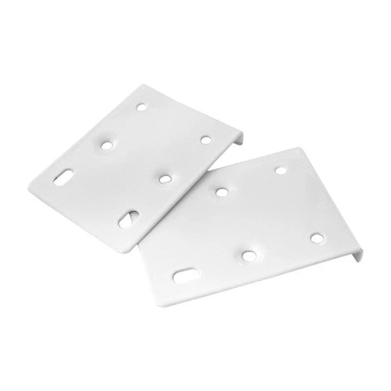 75 x 10 x 55mm White Hinge Repair Plate - Pack of 10