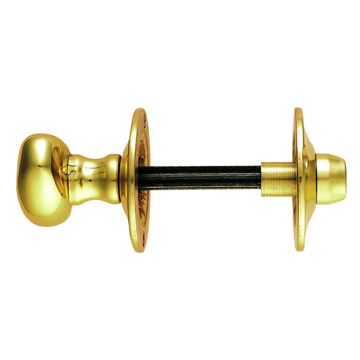 Turn & Release To Suit Rackbolt / Oval Turn - Spline Spindle - Polished Brass 38MM